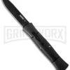 AKC 007 Concord Black OTF Automatic Knife - Black Flat -Featured Knife Shop akc concord 007 black black flat cm large