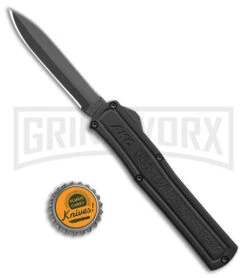 AKC F-20 Black D/A OTF Automatic Knife - Dagger Black Plain 9 AKC F-20 Black D/A OTF Automatic Knife - Dagger Black Plain -Featured Knife Shop akc f 20 da otf auto black aluminum black dagger BHQ 177898 jr bottlecap large