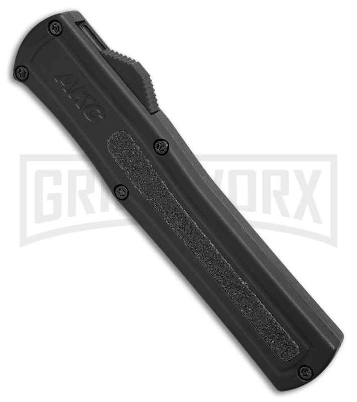 AKC F-20 Black D/A OTF Automatic Knife - Dagger Black Plain 4 AKC F-20 Black D/A OTF Automatic Knife - Dagger Black Plain - Image 2