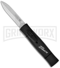AKC Minion Concord Black OTF Automatic Knife - Dagger Satin Plain