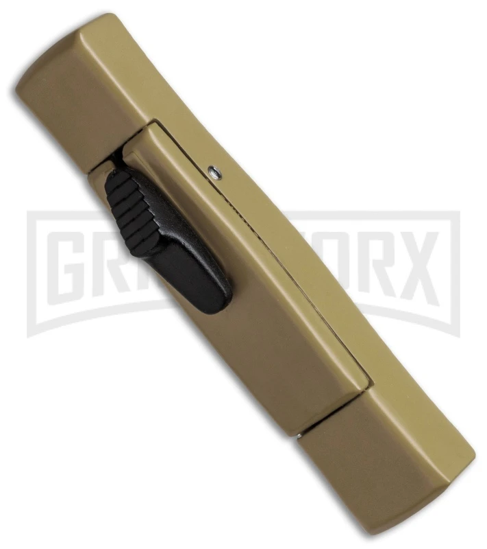 AKC Minion Concord Desert Tan OTF Automatic Knife - Satin Plain 4 AKC Minion Concord Desert Tan OTF Automatic Knife - Satin Plain - Image 2