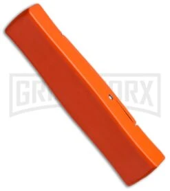 AKC Minion Concord Orange OTF Automatic Knife - Satin Plain -Featured Knife Shop akc minion otf orange satin side cm large
