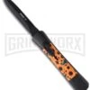 AKC Concord Sunflower OTF Automatic Knife - Dagger Black Plain -Featured Knife Shop akc otf concord sunflower scale large