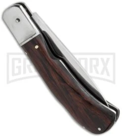 Featured Knife Shop -Featured Knife Shop blade play russian leverlock no bolster dark wood side cm large