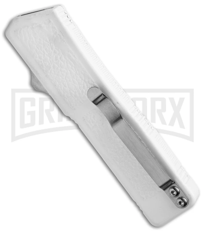 Lightning White D/A OTF Automatic Knife - Black Serr 4 Lightning White D/A OTF Automatic Knife - Black Serr - Image 2