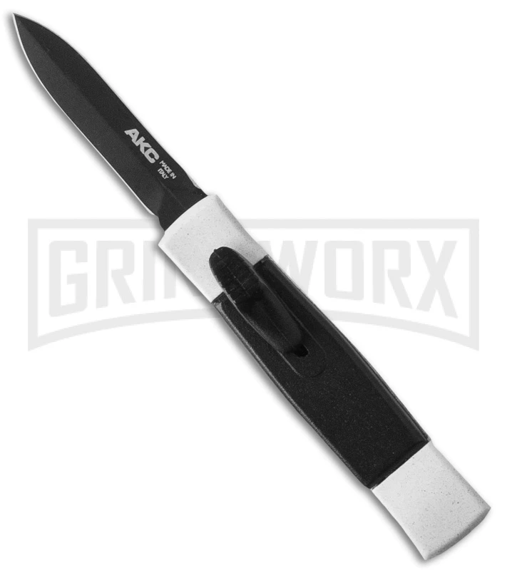 AKC Minion Concord White/Black OTF Automatic Knife - Dagger Black 3 AKC Minion Concord White/Black OTF Automatic Knife - Dagger Black