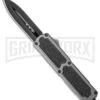 Titan Gray D/A OTF Automatic Knife - Dagger Black