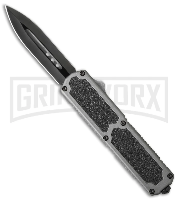 Titan Gray D/A OTF Automatic Knife - Dagger Black 3 Titan Gray D/A OTF Automatic Knife - Dagger Black