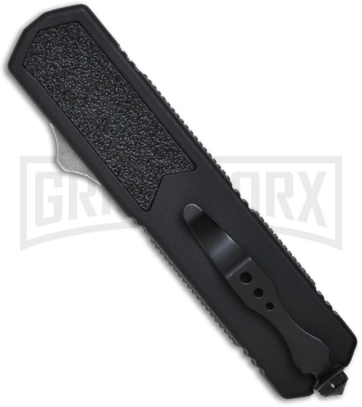 Titan Black D/A OTF Automatic Knife - Dagger Black Plain 4 Titan Black D/A OTF Automatic Knife - Dagger Black Plain - Image 2