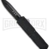 Titan Black D/A OTF Automatic Knife - Dagger Black Plain
